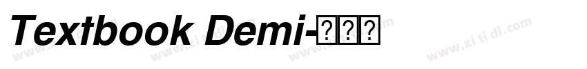 Textbook Demi字体转换